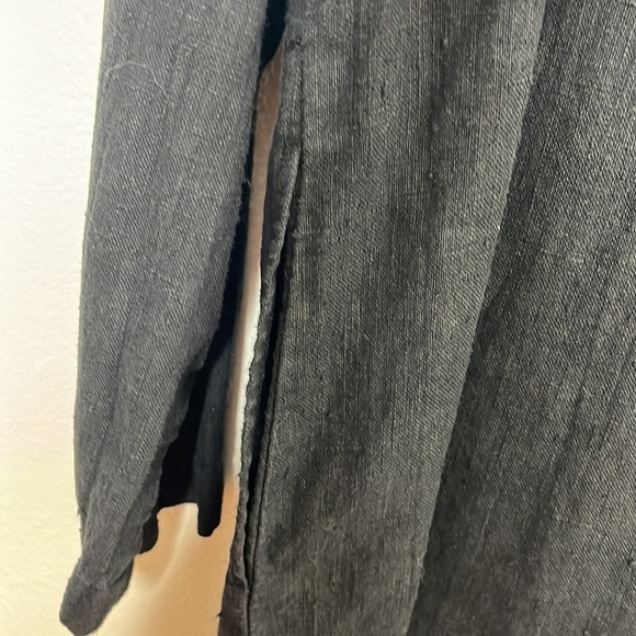 Cut Loose Black Linen Button Up Jacket Women's Sz M - Picture 4 of 5